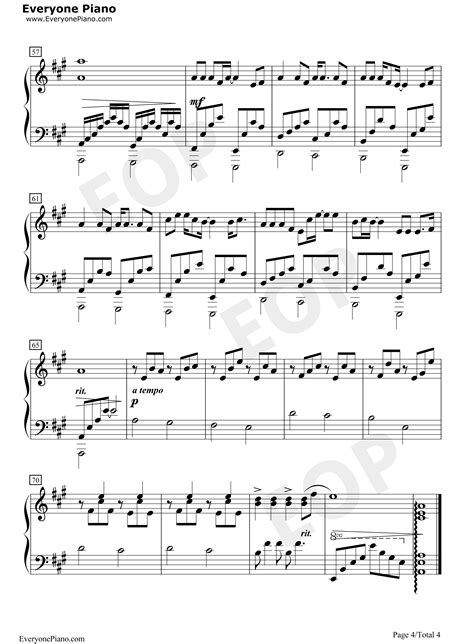 浅唱-许嵩五线谱预览4-钢琴谱文件（五线谱、双手简谱、数字谱、Midi、PDF）免费下载