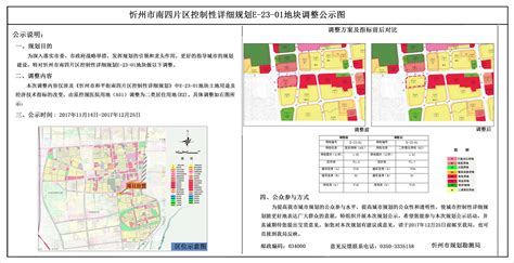 忻州市南四片区E-23-01地块调整方案规划公示