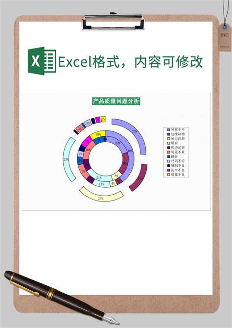 公司产品质量问题分析表Excel模板_公司产品质量问题分析表Excel模板下载_Excel模板-脚步网