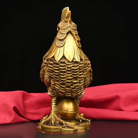 纯铜鸡摆件铜公鸡金鸡元宝鸡家居客厅吉祥物如意工艺品十二生肖鸡-阿里巴巴
