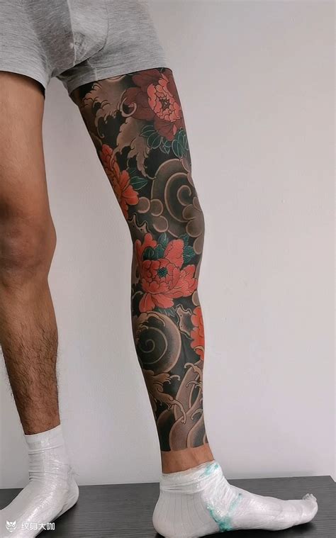 彩色传统花腿_彩色花腿纹身图案大全 - 纹身大咖