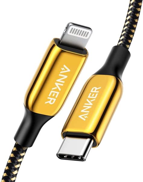 Anker发布24K镀金USB-C至闪电数据线，售价716元_科极网