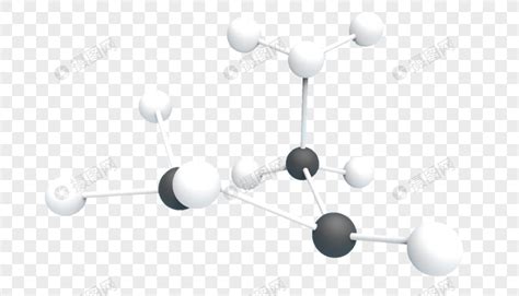 分子无缝模式分子链接化学键空间立体结构化学知识矢量插画素材