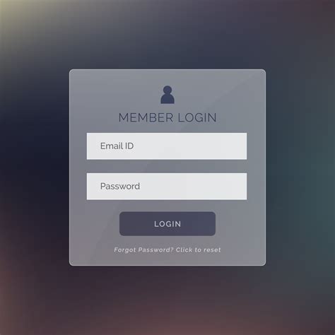 creative login ui template form design with technology style bac ...