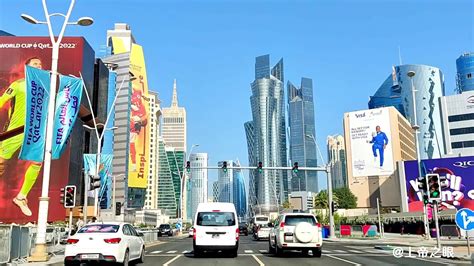 未来城市？卡塔尔城市多哈街景高清拍摄 城建太好看了