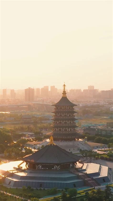 河南洛阳城市风光航拍摄影图-包图企业站