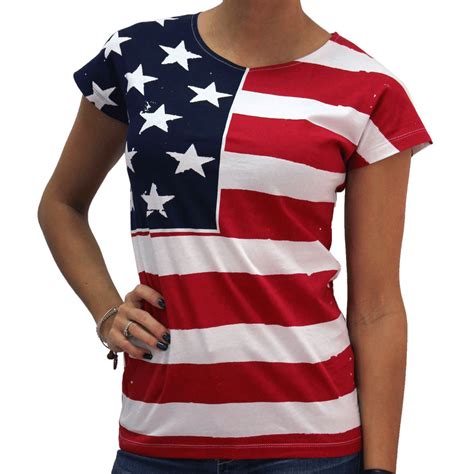 USA American Flag Top For Women - Walmart.com