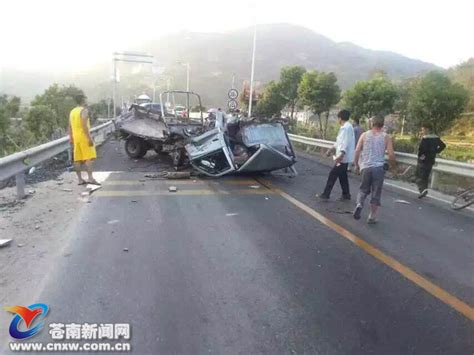 新78省道马站段发生三车相撞交通事故 造成2死1伤 - 苍南新闻网