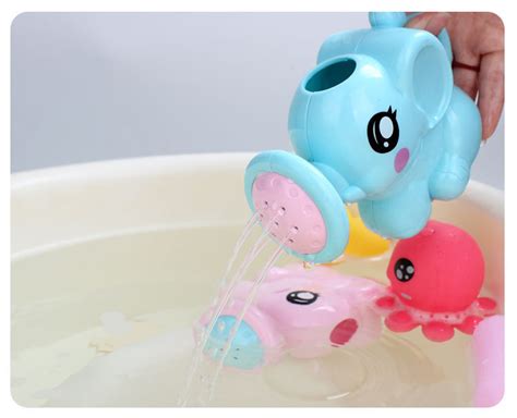 儿童洗澡小象花洒男女孩浴室大象洒水壶云朵游泳乌龟戏水沐浴玩具-阿里巴巴