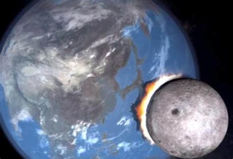 假如月球撞击地球会怎么样？