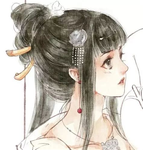 一眼惊鸿的女生头像古风