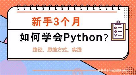 萌新如何在三个月快速学会Python路径和思维方式“大揭秘”！ - 豌豆ip代理