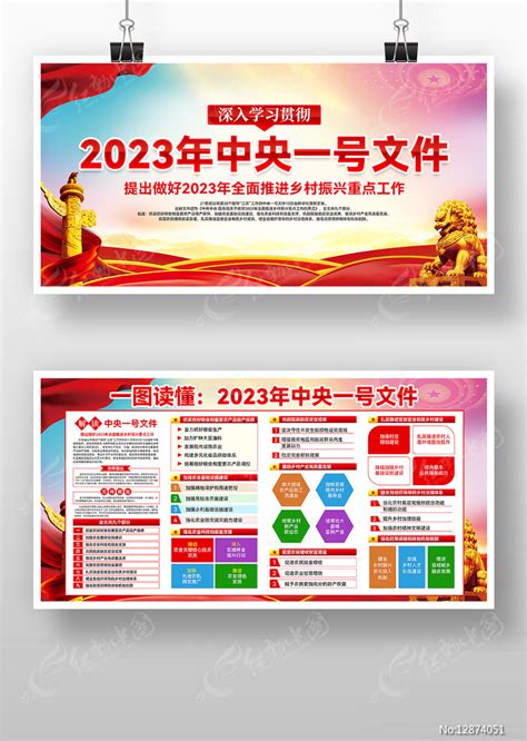 2023年中央一号文件党建宣传展板图片_展板_编号12874051_红动中国