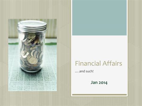 PPT - Financial Affairs Training PowerPoint Presentation, free download ...