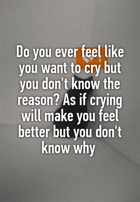 I feel so depressed. I just want to cry and cry until there is nothing ...
