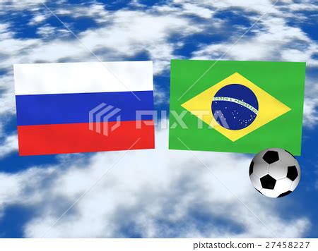 Soccer Battle Country (Russia VS Brazil) - Stock Illustration [27458227 ...