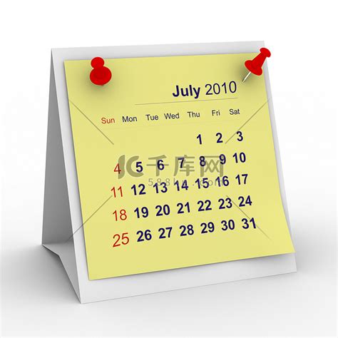 2010 年日历。高清摄影大图-千库网