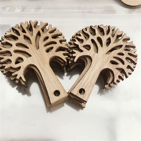 厂家直销 木质工艺品手工diy配件木头雕刻小树装饰摆件 创意款-阿里巴巴