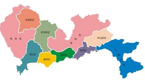 深圳区域图图片