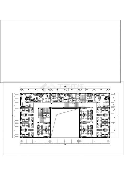 泰州市新建某大型豪华酒店一层室内装饰cad平面设计施工图_酒店_土木在线