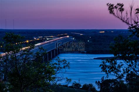 日落时在阿穆尔河上桥俄罗斯高清图片下载-正版图片506161083-摄图网