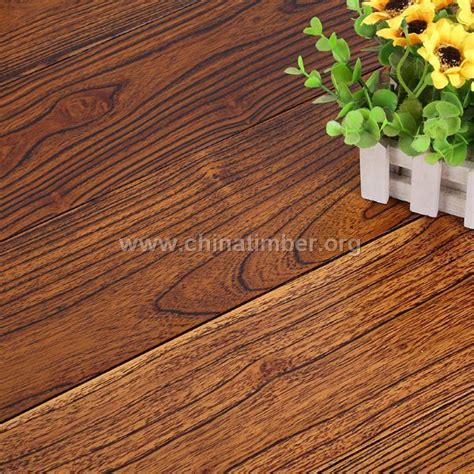 金刚柚实木地板PU仿古柚木色平--地板_产品图片信息_中国木材网！