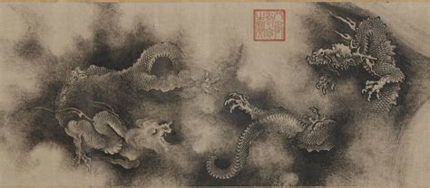 史上最有名的《九龙图》南宋·陈容，现藏美国波士顿美术馆