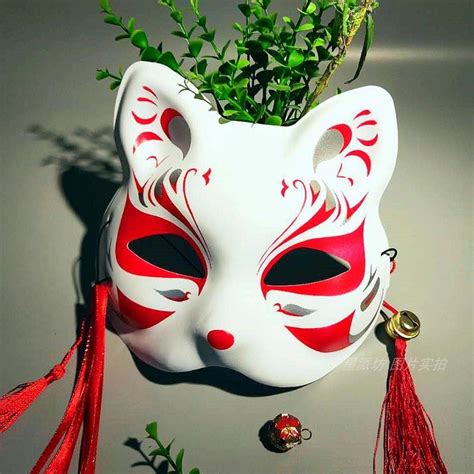 狐面具男生图片
