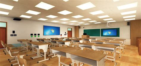现代教室,现代科技风教室,3d模型下载-【集简空间】「每日更新」