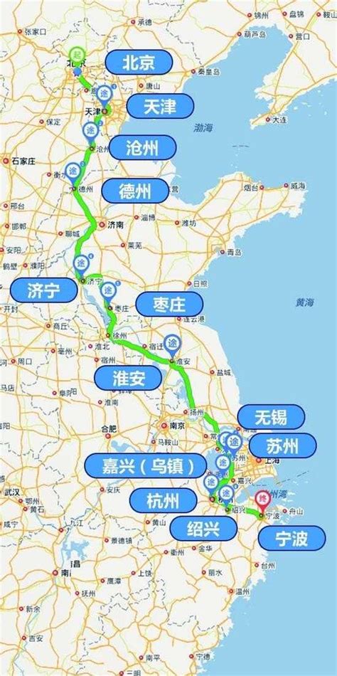 京杭大运河起点和终点在哪 京杭大运河地图_旅泊网