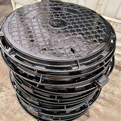 球墨铸铁井盖 700圆方形雨污水防沉降轻重型市政电力通讯-阿里巴巴