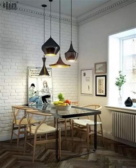 餐厅吊灯现代简约轻奢大气家用创意北欧风格黄铜吧台灯设计师灯具-美间设计
