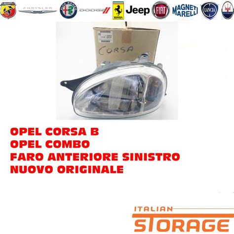 1216486 90444784, Opel Corsa B Opel Combo Faro Anteriore Sinistro Nuovo ...