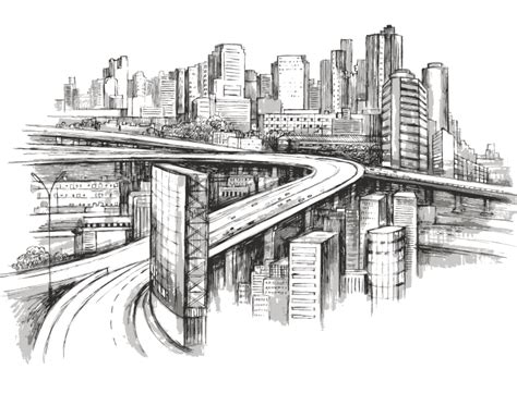 素描城市 铅笔画设计图__绘画书法_文化艺术_设计图库_昵图网nipic.com