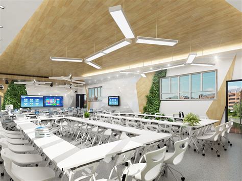 重庆某高中文科未来教室|空间|室内设计|AdmireTina - 原创作品 - 站酷 (ZCOOL)