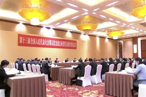 出席十三届全国人大五次会议的江西省代表团举行全体会议_凤凰网视频_凤凰网