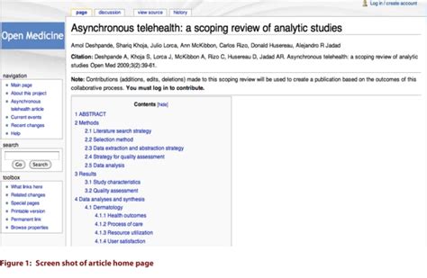 Screen shot of article home page | Download Scientific Diagram