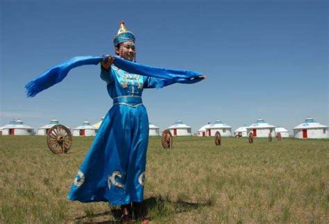 浅析蒙古民族传统文化--哈达之礼-草原元素---蒙古元素 Mongolia Elements