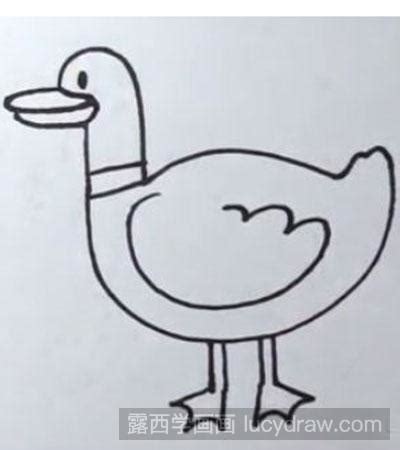 简笔画教程：教你画一只鸭子-露西学画画