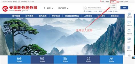 安徽省政务服务网公司注册设立登记操作流程说明