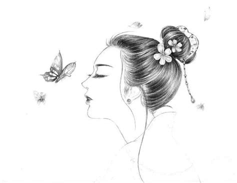 古风穿搭黑白图片女生头像