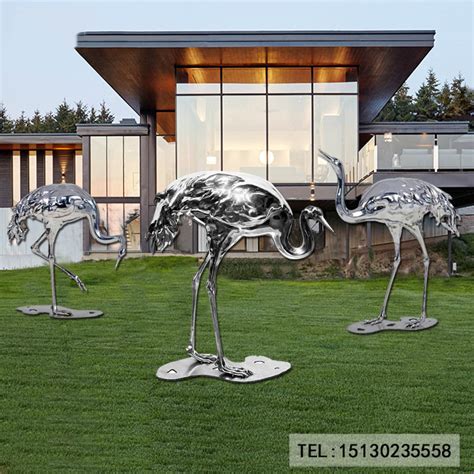 不锈钢动物鹿景观广场校园雕塑_不锈钢雕塑 - 巧工坊雕塑工厂