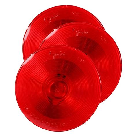 Grote® 52770-3 - Torsion Mount II 4" Clear Housing Red Tail Lights