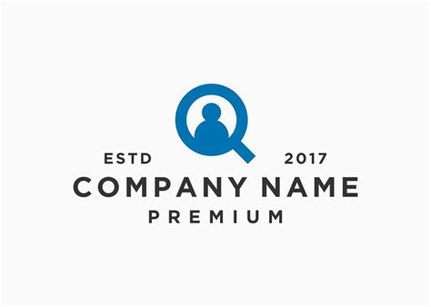 Premium Vector | Search job logo design vector illustration template