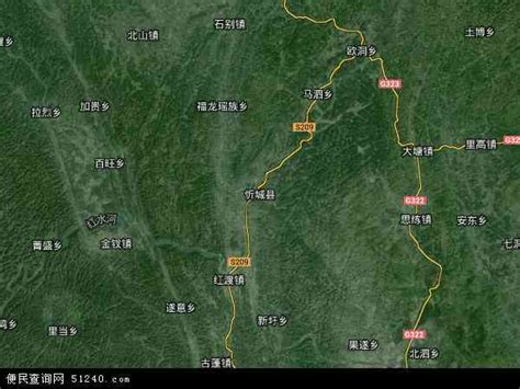 忻城县地图 - 忻城县卫星地图 - 忻城县高清航拍地图
