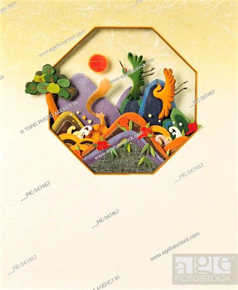 Paper Illustration, Natural Scene, Stock Photo, Picture And Rights ...