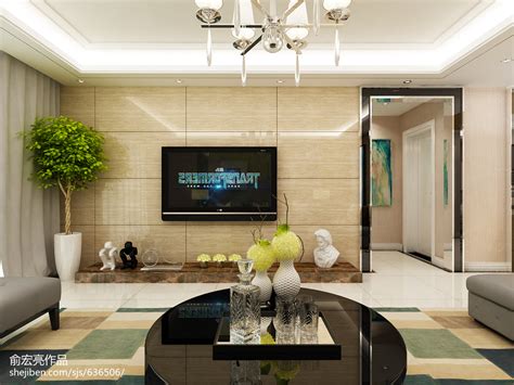 最新客厅液晶电视背景墙图集 – 设计本装修效果图