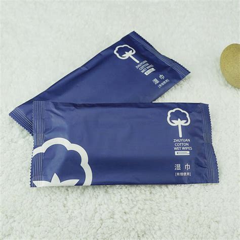 餐饮用一次性湿巾湿毛巾柔软小方巾HMJ-004 10g湿巾-蓝色包装 600/箱