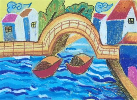 《彩虹桥》/少儿绘画作品/儿童画/网络美术馆_中国少儿美术教育网