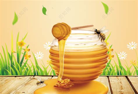 蜂蜜海报背景,蜂蜜海报素材,蜂蜜蛋糕海报_大山谷图库